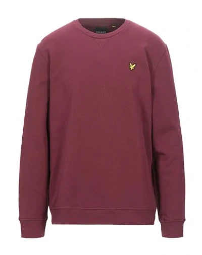 Lyle & Scott Lyle And Scott Crew Neck Sweatshirt Burgundy In Red