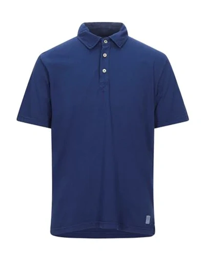 Original Vintage Style Polo Shirt In Blue