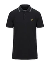 Lyle & Scott Polo Shirts In Black