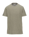 Original Vintage Style T-shirts In Military Green