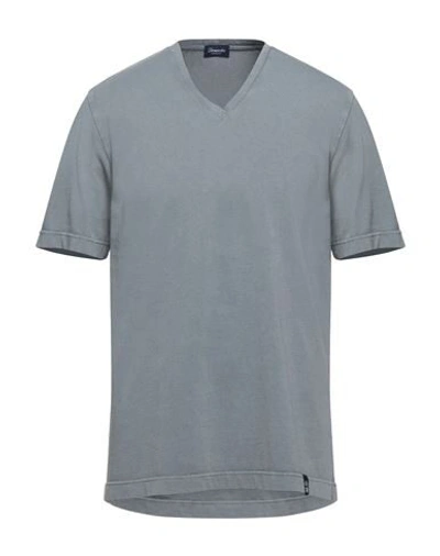 Drumohr T-shirts In Grey