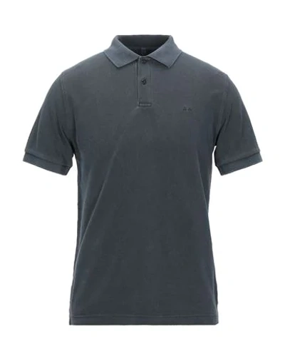 Sun 68 Polo Shirts In Lead