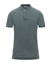 Alpha Studio Polo Shirts In Grey