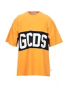 Gcds T-shirts In Orange