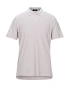 Theory Polo Shirts In Dove Grey