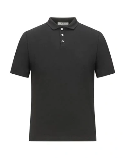 Alpha Studio Polo Shirts In Black