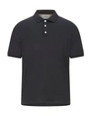 Alpha Studio Polo Shirts In Dark Blue