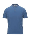 Alpha Studio Polo Shirts In Blue