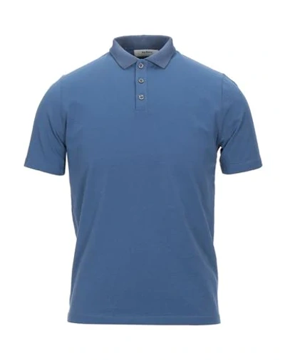 Alpha Studio Polo Shirts In Blue