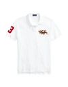 POLO RALPH LAUREN POLO RALPH LAUREN CUSTOM SLIM FIT TRIPLE-PONY POLO SHIRT MAN POLO SHIRT WHITE SIZE L COTTON,12537297XL 7