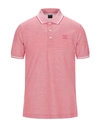Paul & Shark Polo Shirts In Red