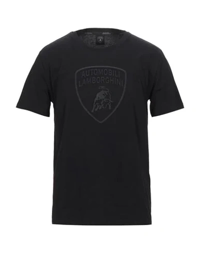 Automobili Lamborghini T-shirts In Black