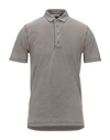 Alpha Studio Polo Shirts In Khaki