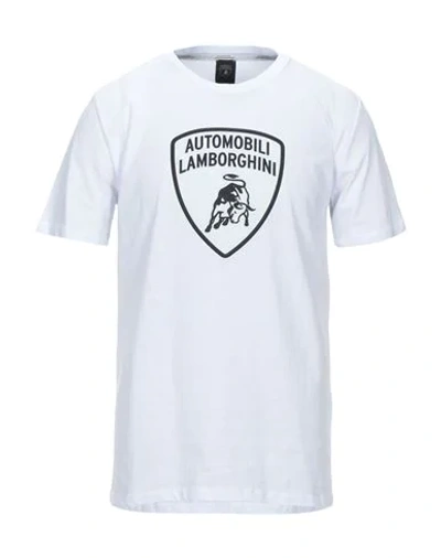 Automobili Lamborghini T-shirts In White