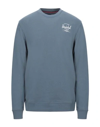 Herschel Supply Co Sweatshirts In Slate Blue