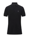 Dolce & Gabbana Man Polo Shirt Black Size 38 Cotton, Pvc - Polyvinyl Chloride, Polyurethane, Elastan