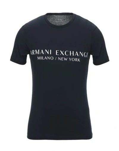 Armani Exchange T-shirts In Blue