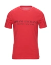 Armani Exchange T-shirts In Red