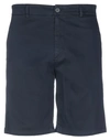 Department 5 Man Shorts & Bermuda Shorts Midnight Blue Size 30 Cotton, Elastane