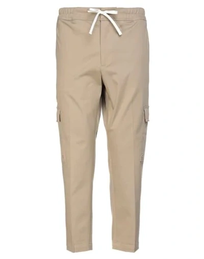 Paolo Pecora Man Pants Beige Size 32 Cotton, Elastane