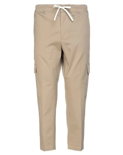 Paolo Pecora Man Pants Beige Size 34 Cotton, Elastane