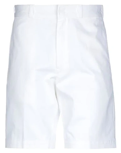 Mauro Grifoni Man Shorts & Bermuda Shorts White Size 34 Cotton, Elastane
