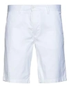 Blauer Man Shorts & Bermuda Shorts White Size 31 Cotton, Elastane