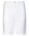 Fedeli Man Shorts & Bermuda Shorts White Size 40 Linen