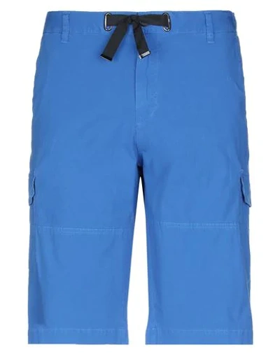 Yes Zee By Essenza Man Shorts & Bermuda Shorts Azure Size 29 Cotton, Elastane In Blue