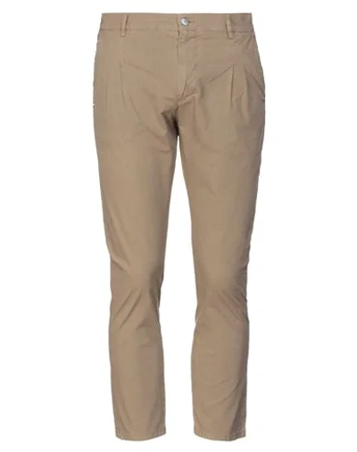 Grey Daniele Alessandrini Pants In Sand