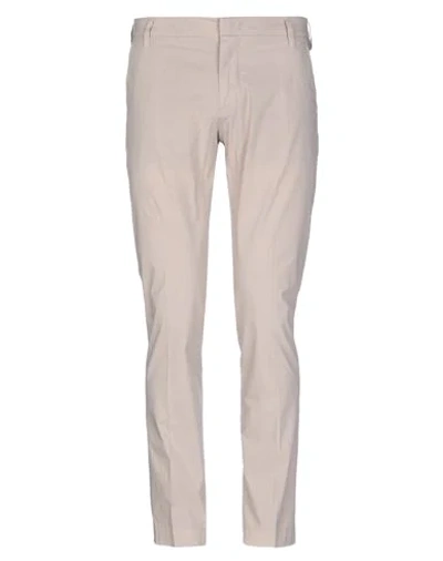 Entre Amis Casual Pants In Beige