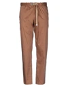 White Sand 88 Casual Pants In Brown