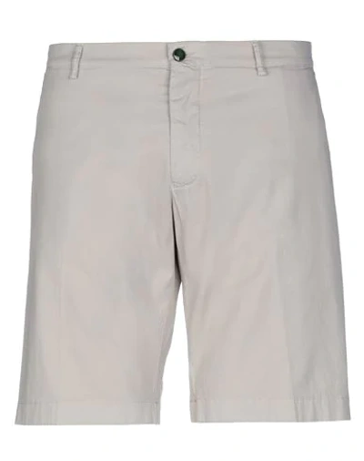 Berwich Man Shorts & Bermuda Shorts Light Grey Size 38 Cotton, Elastane
