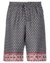 Dolce & Gabbana Man Shorts & Bermuda Shorts Black Size 34 Silk In Black