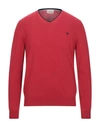 Brooksfield Sweaters In Red