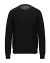 Vneck Sweaters In Black