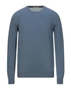 Alpha Studio Sweaters In Blue