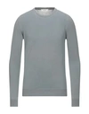 Alpha Studio Sweaters In Grey