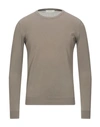 Alpha Studio Sweaters In Khaki