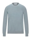 Alpha Studio Sweaters In Light Grey