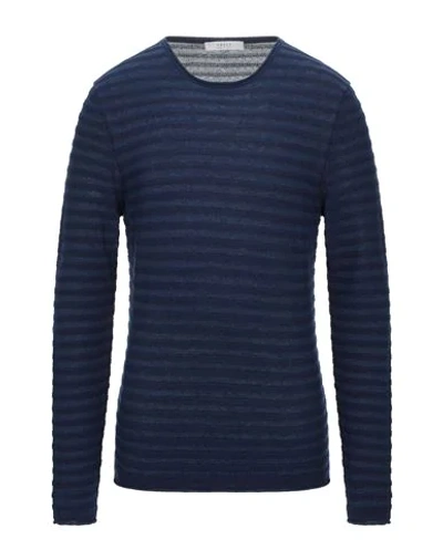 Vneck Sweaters In Blue