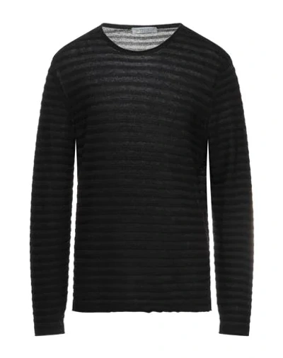Vneck Sweaters In Black