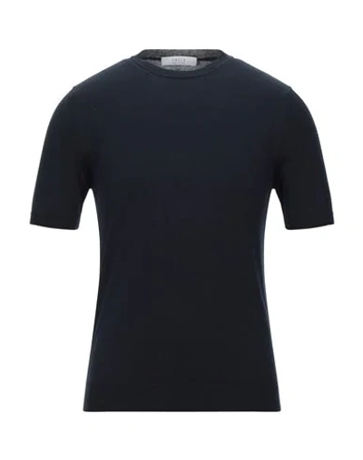 Vneck Sweaters In Dark Blue