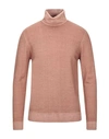 Alpha Studio Turtlenecks In Beige