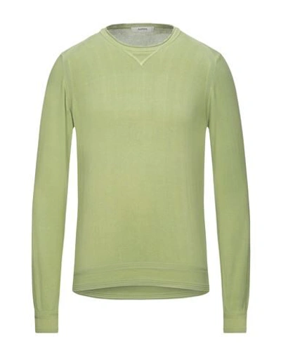 Alpha Studio Sweaters In Light Green