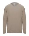 Grey Daniele Alessandrini Sweaters In Beige
