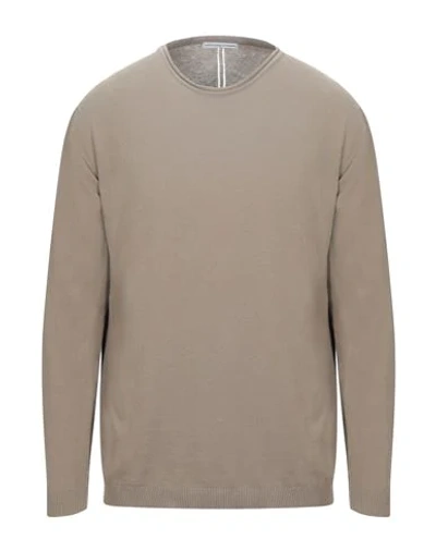 Grey Daniele Alessandrini Sweaters In Beige