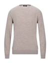 Alpha Studio Sweaters In Light Brown