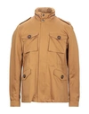 Bottega Martinese Jackets In Camel