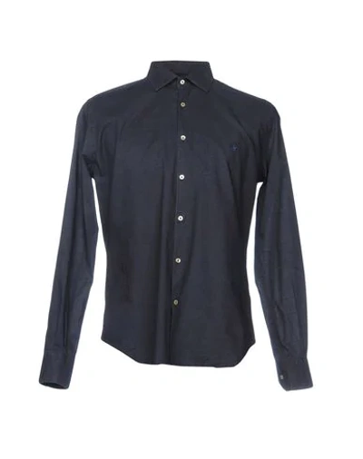 Brooksfield Shirts In Dark Blue